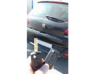 Peugeot 3008: Spare remote key