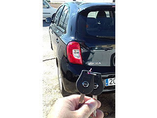 Nissan Micra: Spare remote key